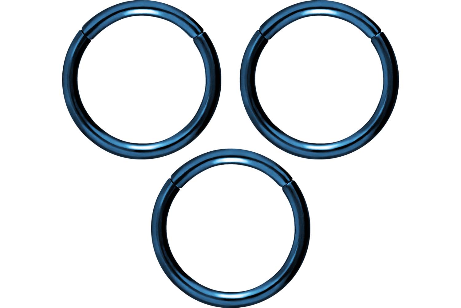 SET Chirurgenstahl Segmentring Clicker Piercing